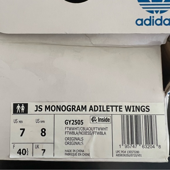 💙 NWT💙 ADIDAS Jeremy Scott Monogram Adilette Wings Slides
 ￼ ￼ - Picture 8 of 8